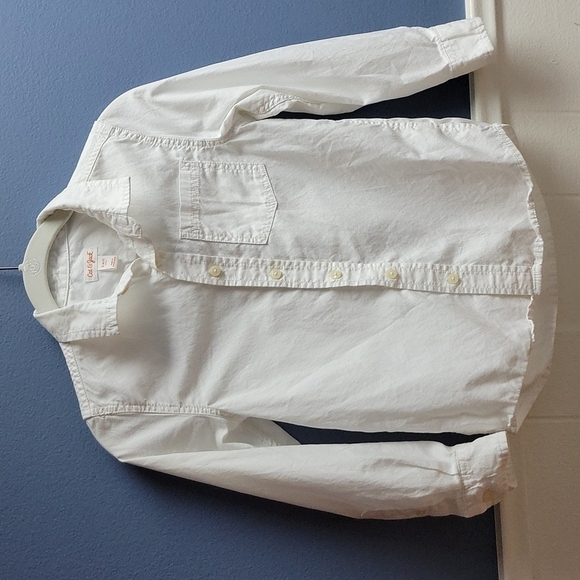 Boys Long Sleeve Buttob Down Shirt Cat & Jack size small - Picture 1 of 6